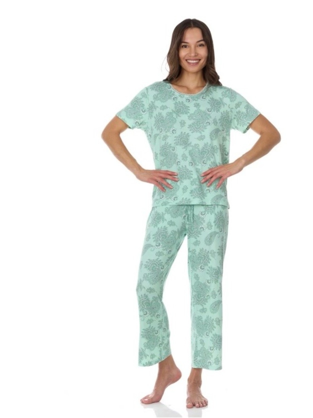 Flora Nikrooz Short Sleeve 2 Piece Pajama Set Women’s Small - Brand New